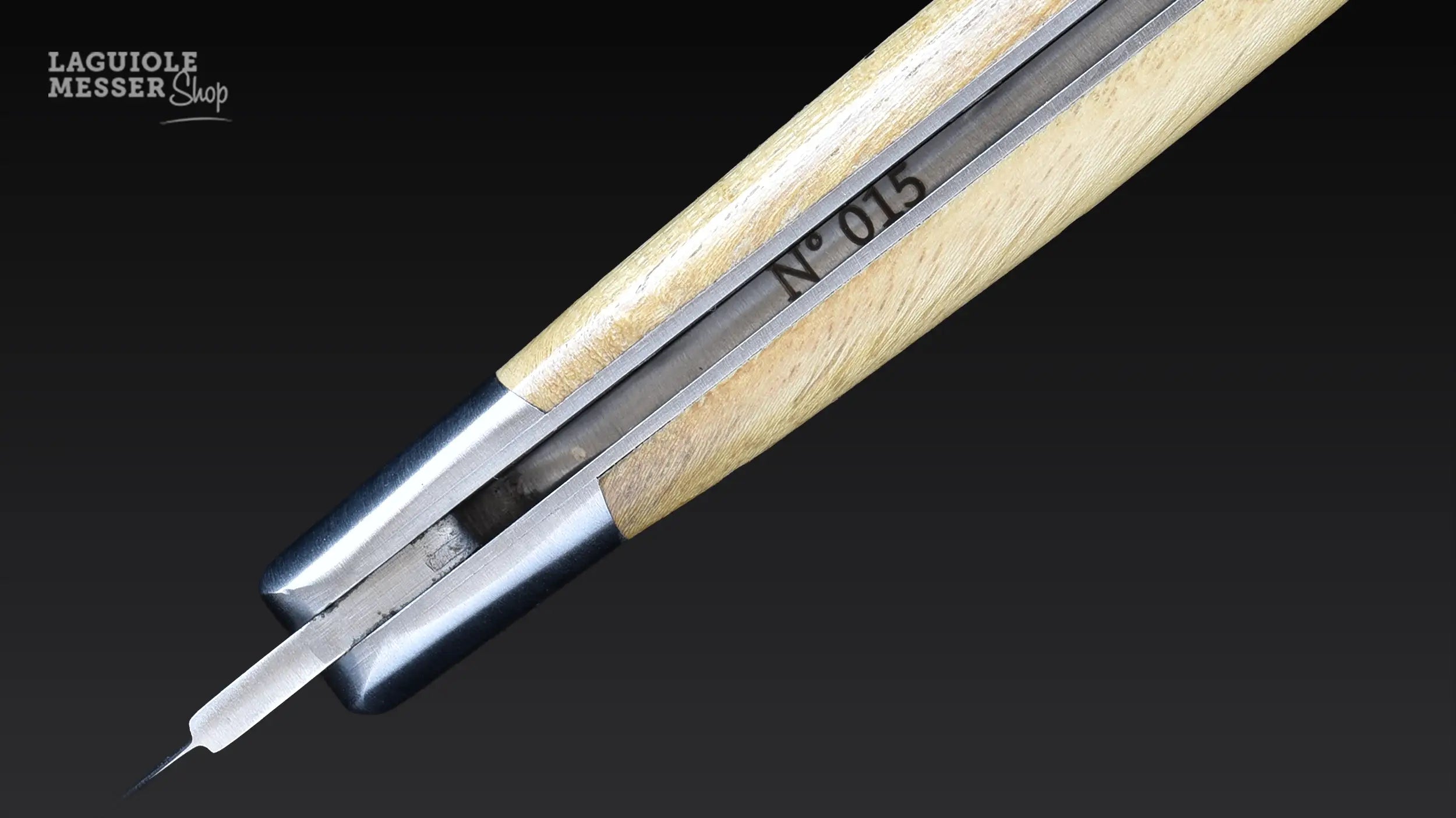 Durchnummeriertes Freimaurer Laguiole Messer Lehrling Nummer 015