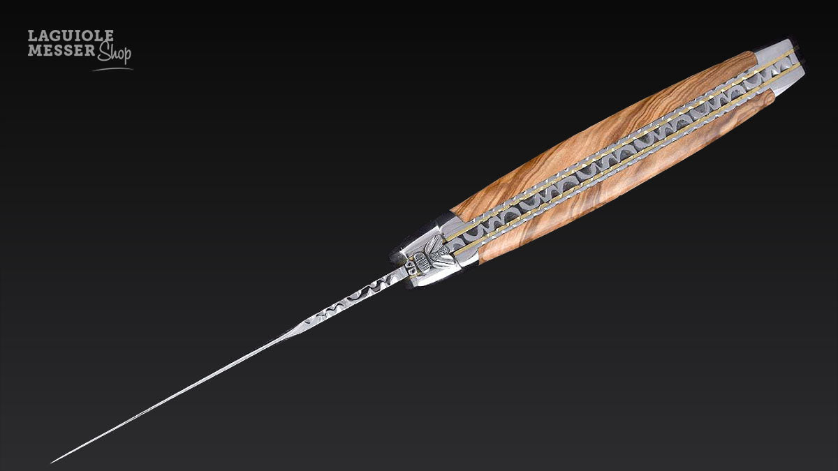 Forge de Laguiole, Taschenmesser bois d'olive, doubles platines