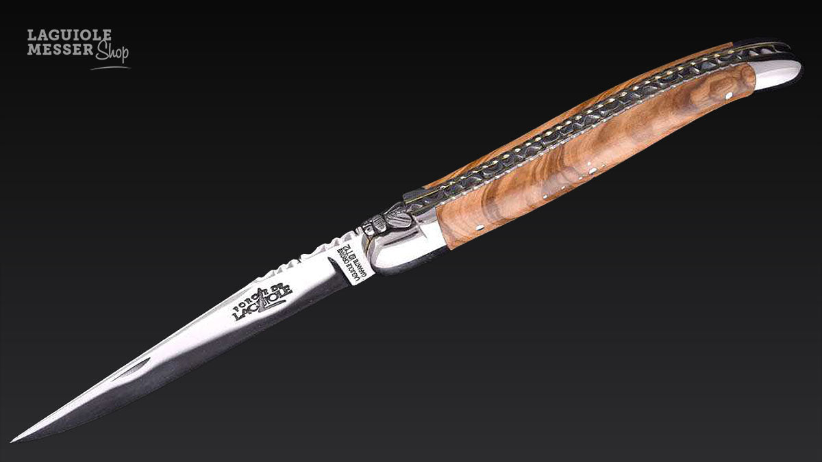 Forge de Laguiole, Taschenmesser bois d'olive, doubles platines