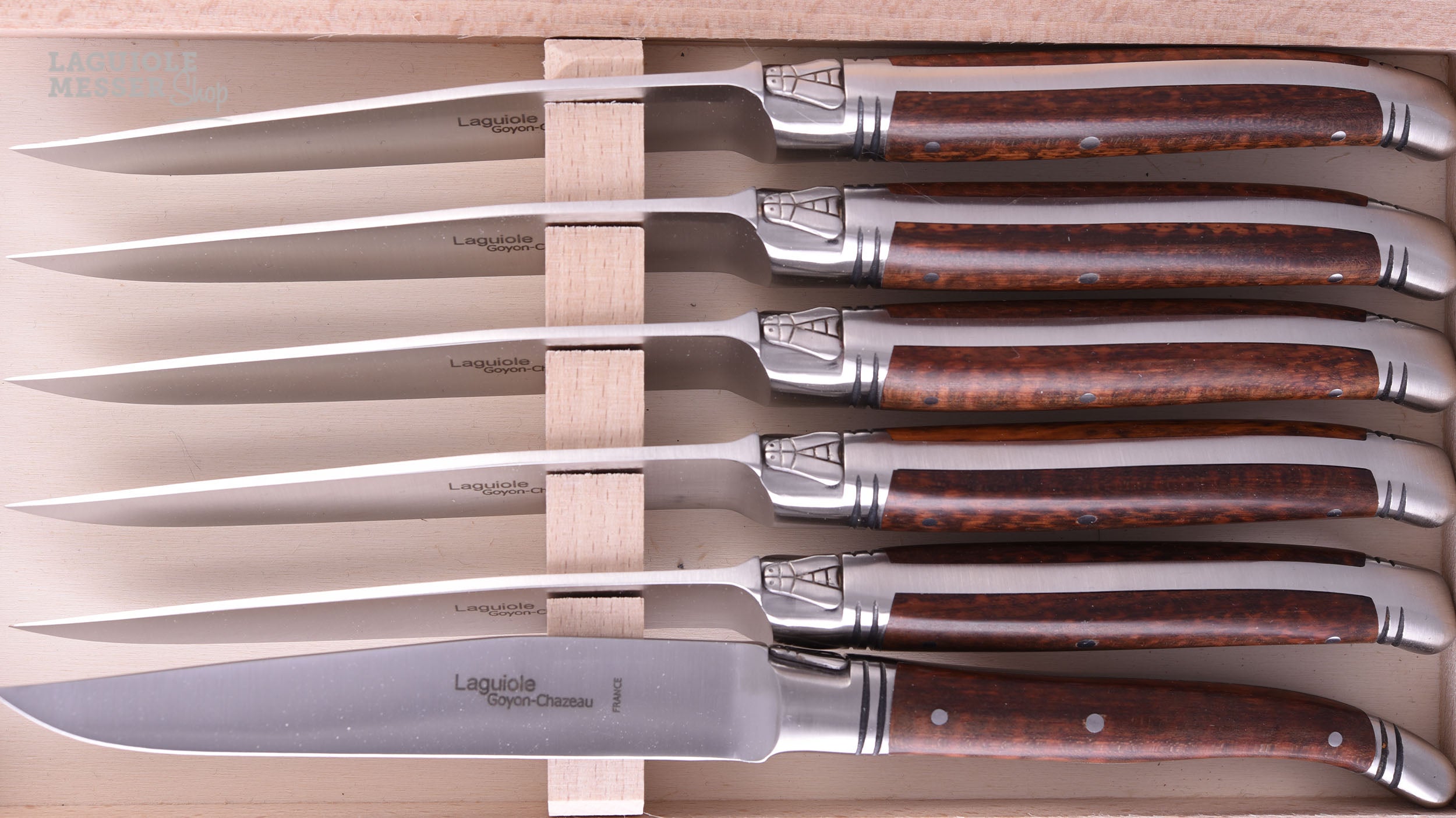 Couteau à steak Goyon Chazeau Laguiole Amourette