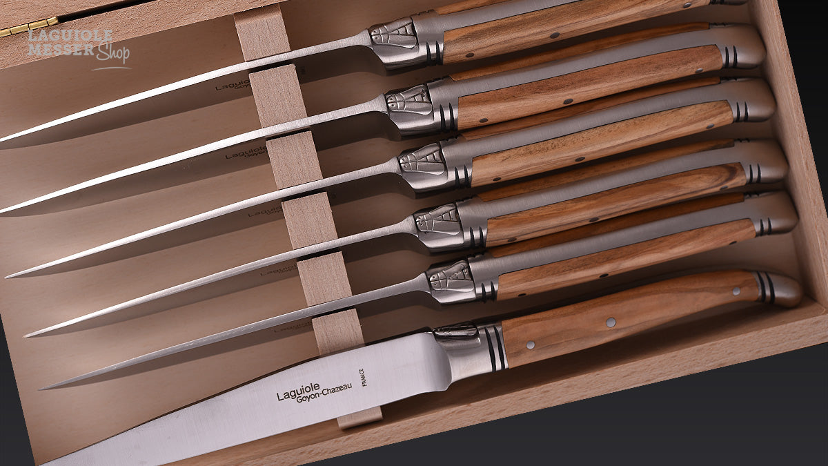 Goyon Chazeau, Laguiole Steakmesser Bois d'Olive