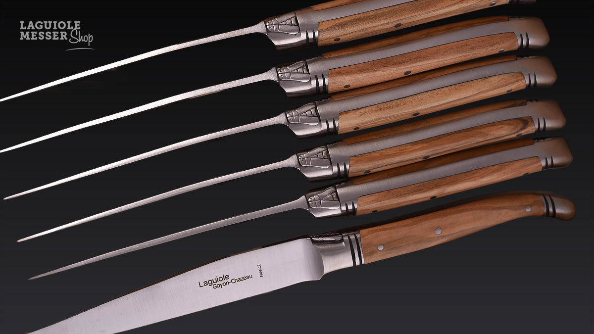 Goyon Chazeau, Laguiole Steakmesser Bois d'Olive