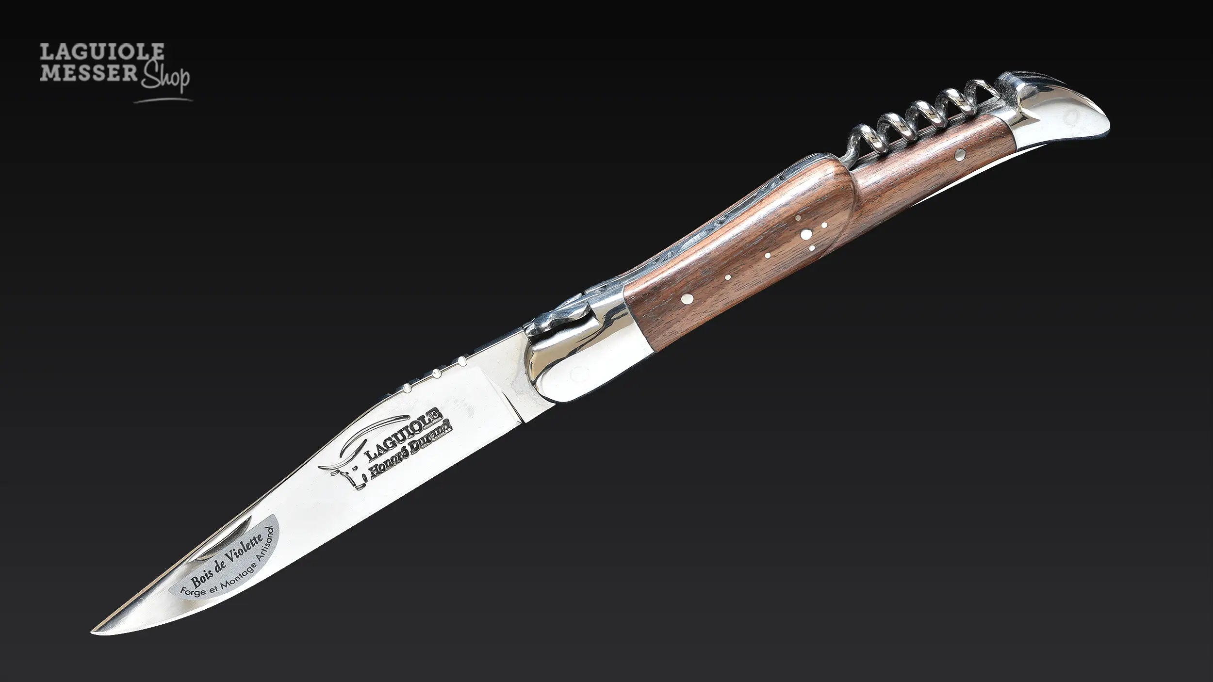 Honoré Durand, Laguiole Klappmesser Bois de violette & tire-bouchon