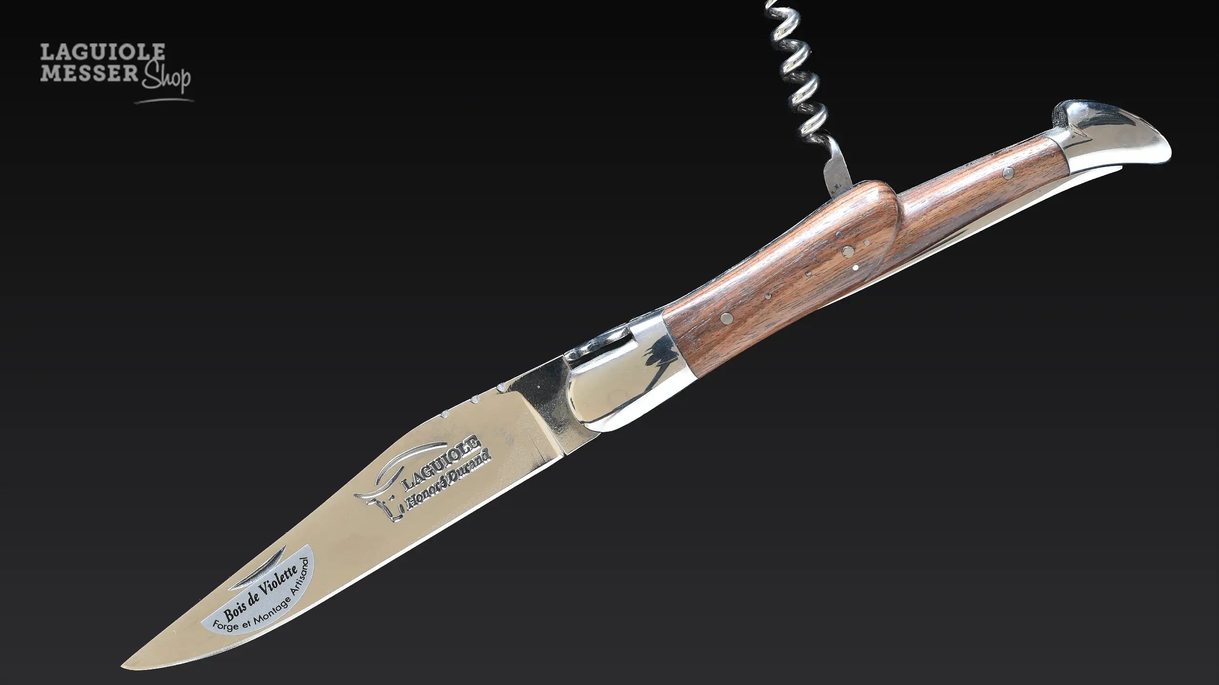 Honoré Durand, Laguiole Klappmesser Bois de violette & tire-bouchon