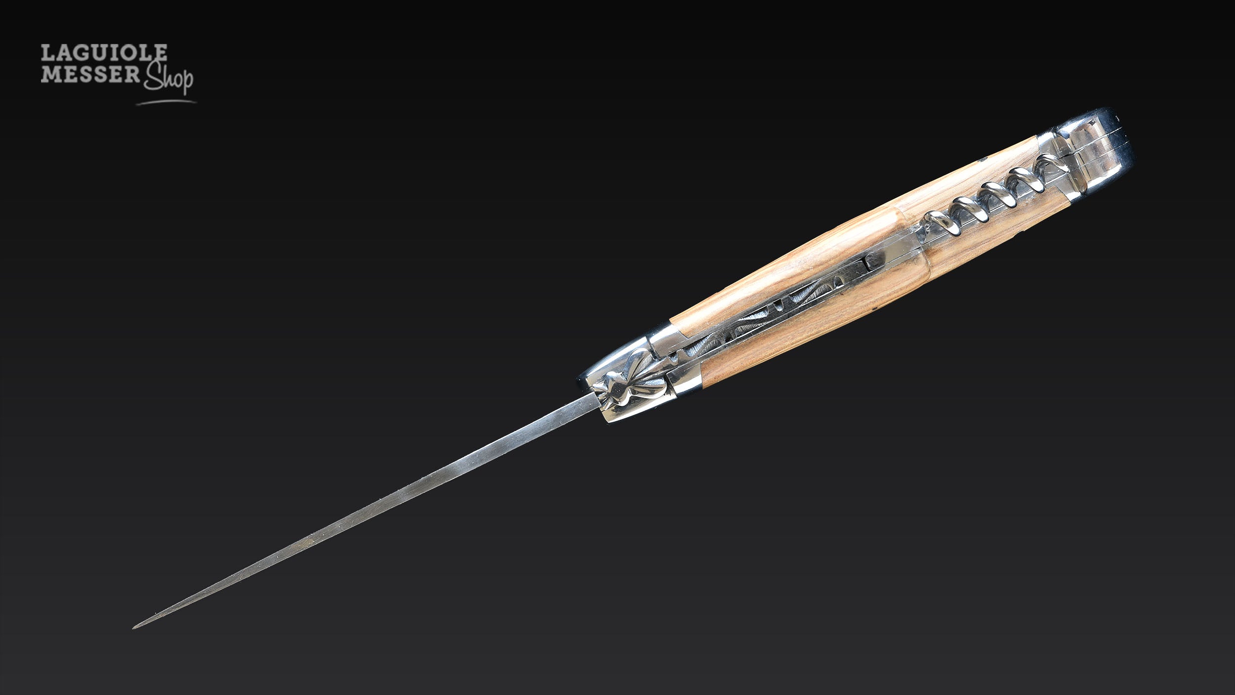 Rückenansicht des Honoré Durand Taschenmessers mit integriertem Korkenzieher