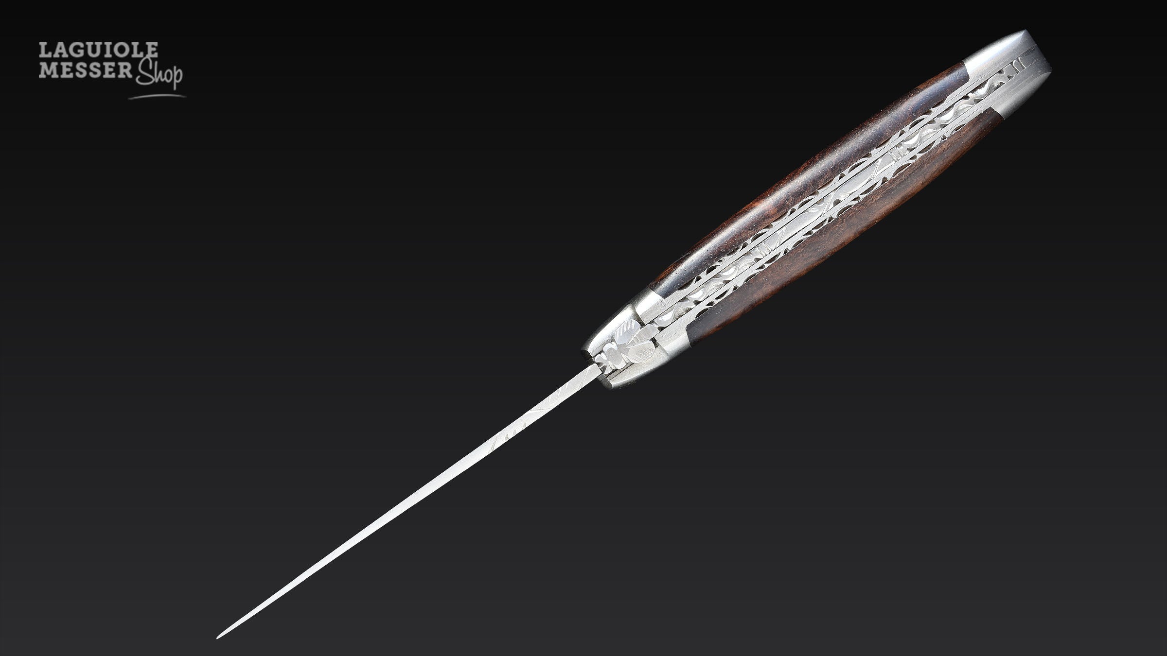 Laguiole en Aubrac, couteau de poche « Loupe de Palissandre »