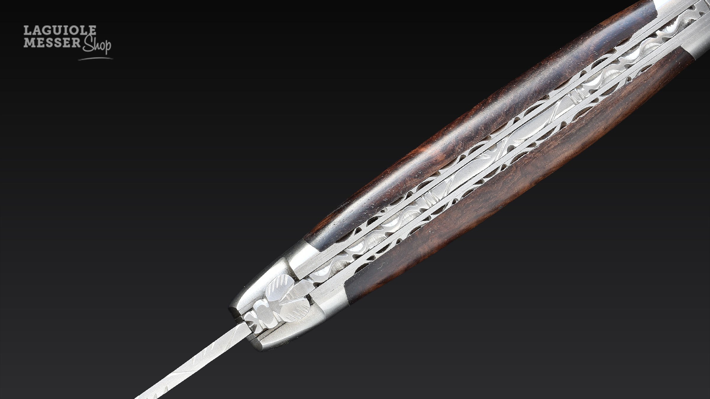 Laguiole en Aubrac, Taschenmesser Loupe de Palissandre