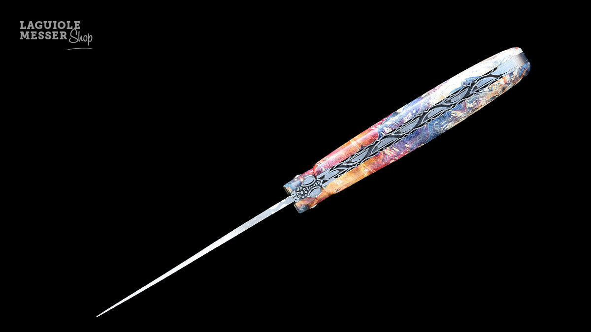 Guillochiertes Ressort mit mouche gravée