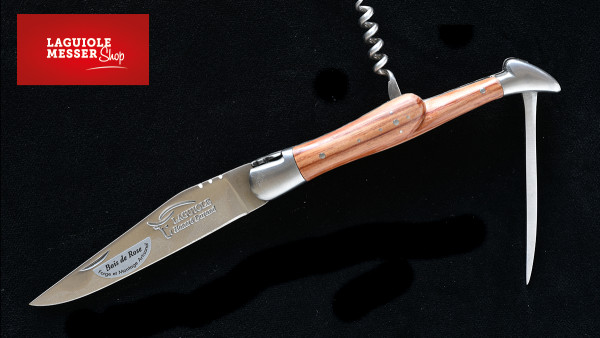 Honoré Durand, Laguiole Klappmesser bois de rose, tire-bouchon et poinçon